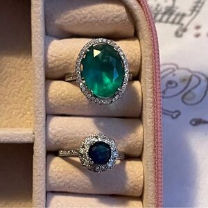 two sterling silver rings bundle🩷